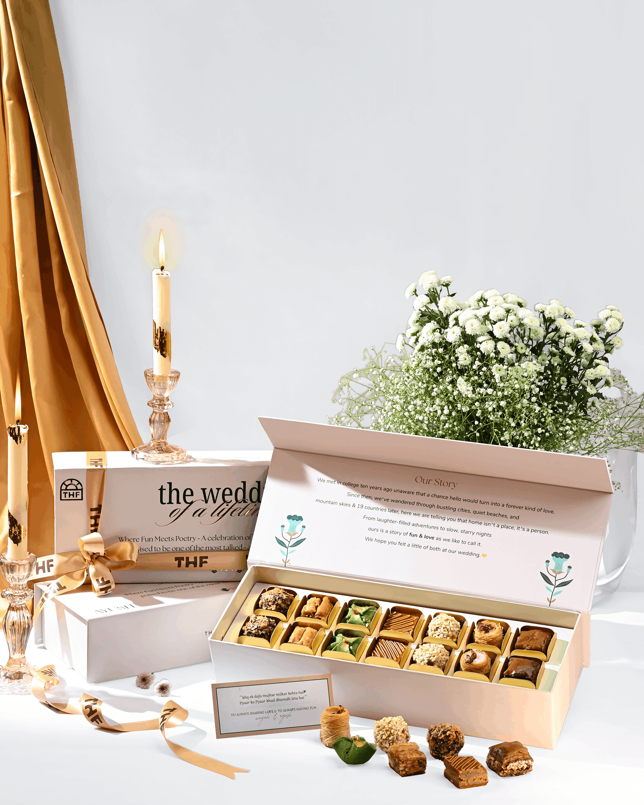 Wedding gift box closed