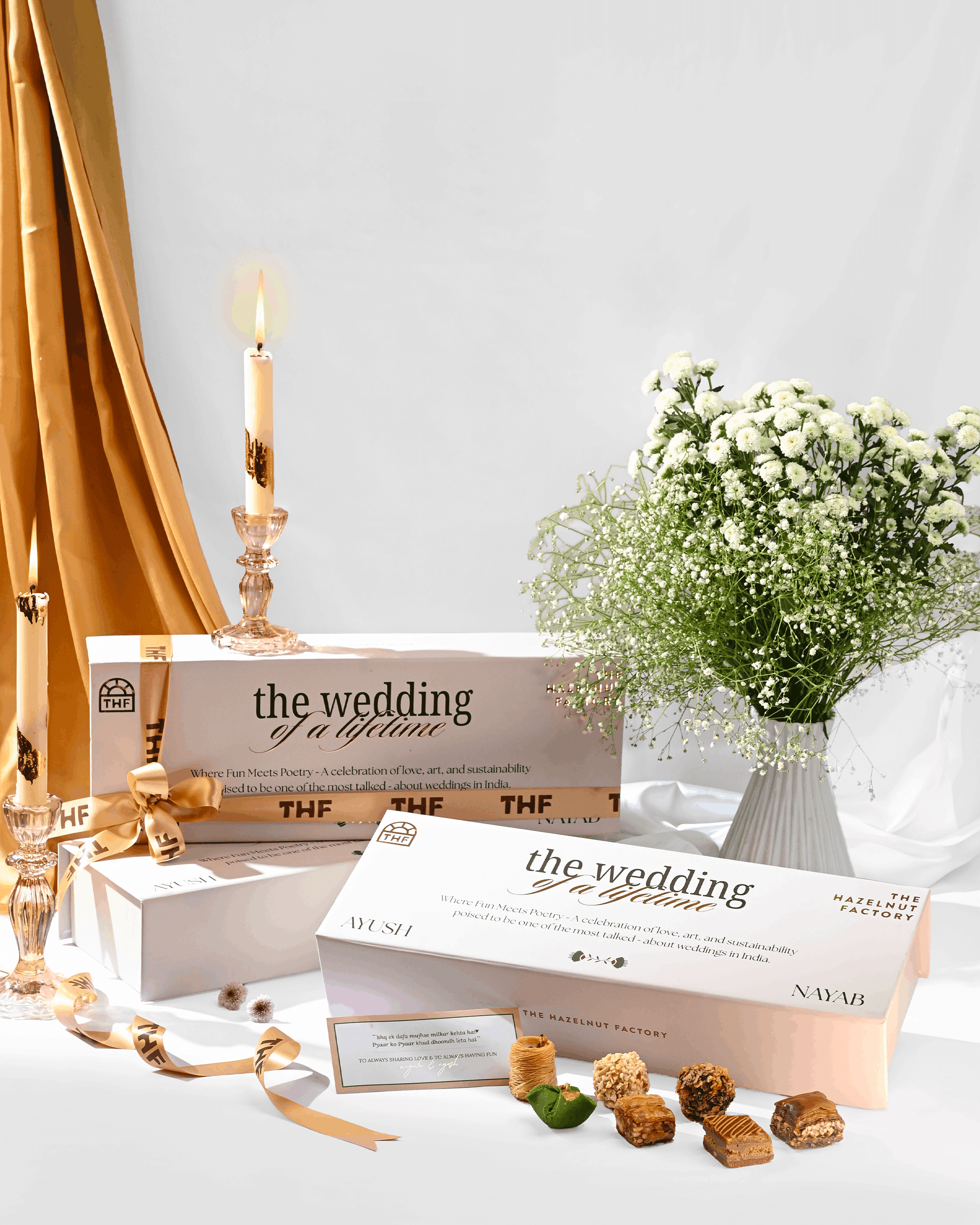 Wedding gift box open